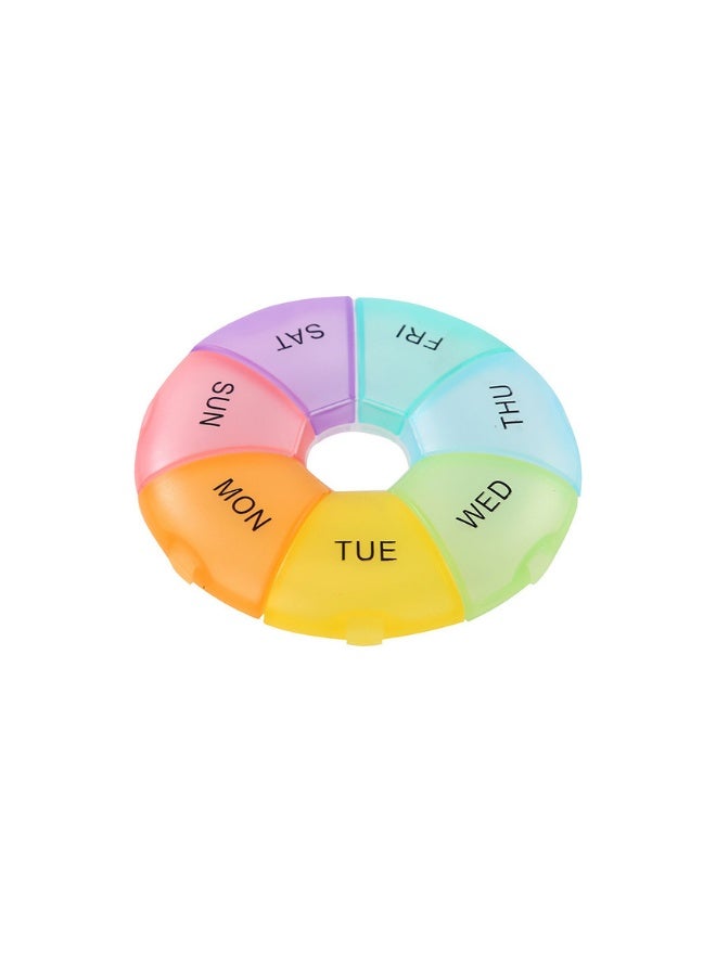 حاوية دوائية مخصصة للاستخدام على مدى 7 أيام، صندوق أقراص، منظم للأقراص والفيتامينات، مقاوم للرطوبة والغبار، مثالي للاستخدام المنزلي والسفر - Image 1